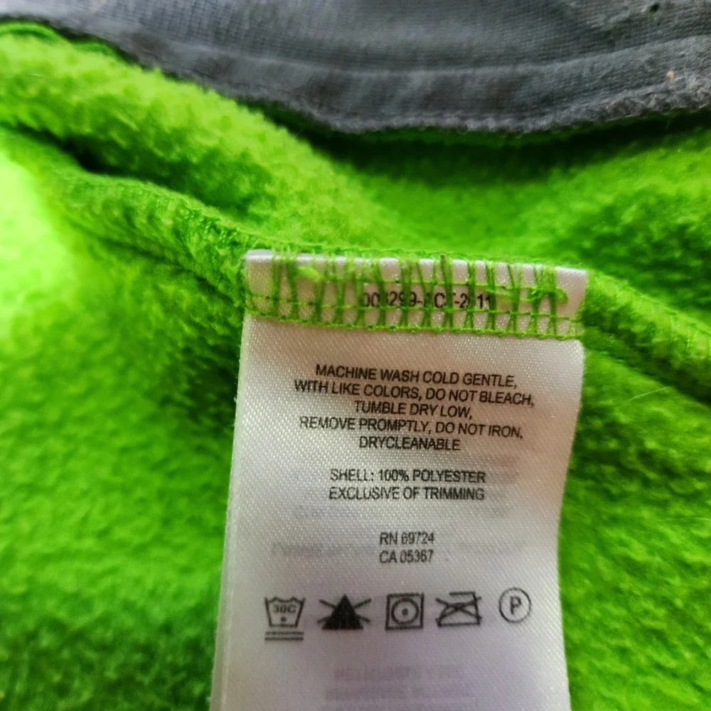 Columbia Benton Springs Fleece Jacket Toddler‎ 4T Lime Green Full Zip Mock Neck